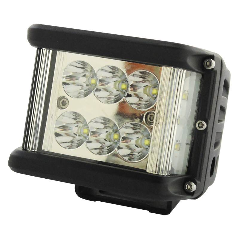 Phare De Travail LED 12V/24V 4 Pouces – 30W 6000LM – Fonction Avertissement Clignotant Orange – IP68 – Pour Tracteur, Camion, Engin De Chantier