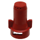 ECROU BUSE TEEJET STREAMJET 7 FILETS POM ROUGE 0.4