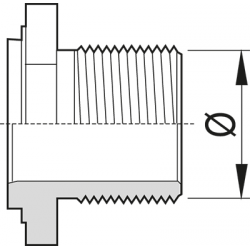 MÂLE 1" LAITON