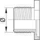 MÂLE 1"NPT LAITON