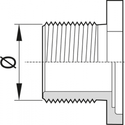 MÂLE 1"NPT LAITON