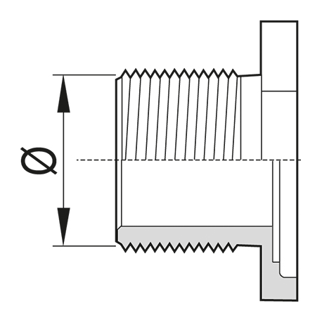 MÂLE 1"NPT LAITON