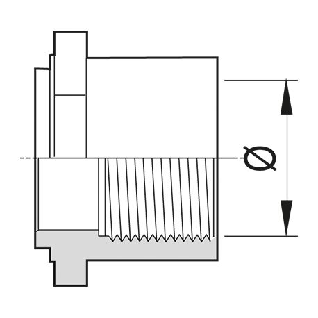 FEMELLE 3/4" NPT POLYPROPYLÈNE