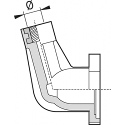 SUPPORT MANOMÈTRE 1/4" POLYPROPYLÈNE