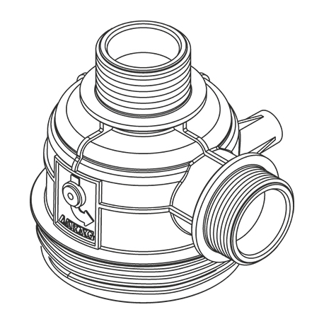 CORPS POUR FILTRE ASP. 1"1/4 H. 40 MM SERIE 310 - 312