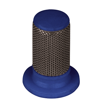 FILTRE CYLINDRIQUE 3/8" 50 MESH ANTIGOUTTE BLEU