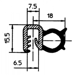 JOINT BOUDIN A POSER 18X6.5MM