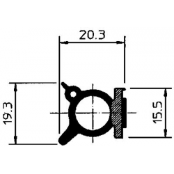 JOINT PROFIL ADHESIF 19.3X20.3MM