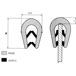 JOINT PROFIL U 18X4MM