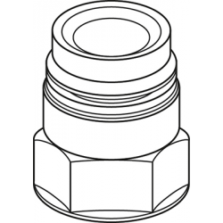 RACCORD DROIT DIAM 1" NPT F