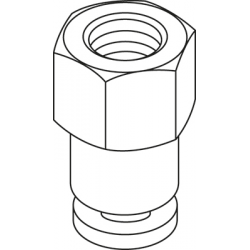 RACCORD RAPIDE PNEUM 1/4" "F"