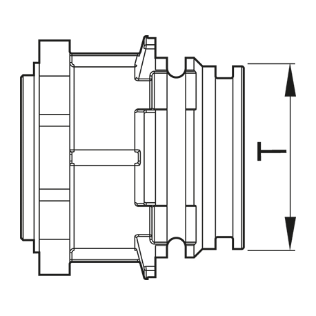 ADAPTATEUR MALE 863 T5M