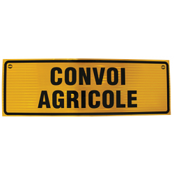 PANNEAU CONVOI AGRICOLE ADHESIF CLASSE 2