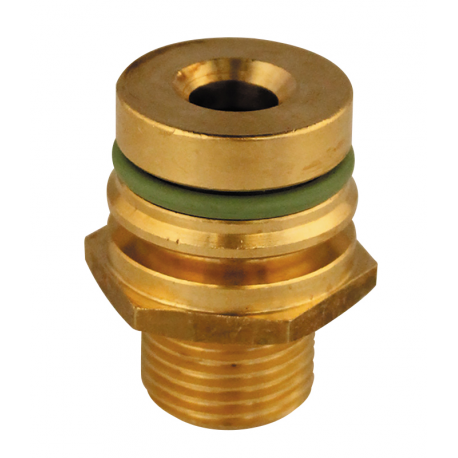 RACCORD DROIT DIAM G 1/2'' M POUR VANNE DE SECTION 40 BARS.