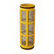 CARTOUCHE INOX JAUNE 80 MESH SERIE 322 - 323 - 324