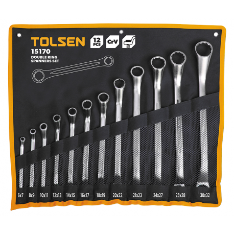 KIT 12 CLES POLYGONALES DEPORTEES TOLSEN