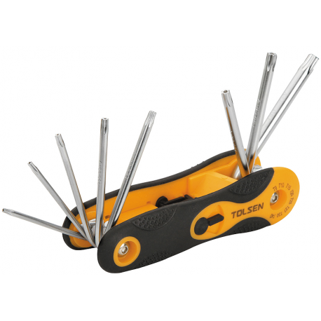 POIGNEE JEU DE 8 CLES TORX