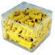 100 COSSES CYLINDRIQUES FEMELLES JAUNE D5