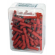 100 COSSES CYLINDRIQUES FEMELLES ROUGE D4