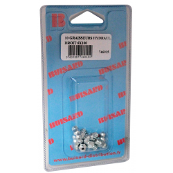 ASSORTIMENT 10 GRAISSEURS HYDRAULIQUES DROIT M6X100