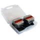 KIT SIGNALISATION 2 FEUX LED ROUGE/BLANC - MAGNETIQUES - 12V 7,5M - EN MALLETTE
