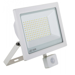 PROJECTEUR LED BLANC AVEC DETECTEUR 100W 8000LM