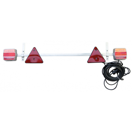 RAMPE DE SIGNALISATION METAL LED TELESCOPIQUE 1,10-1,60M