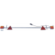 RAMPE DE SIGNALISATION METAL LED 1,60M