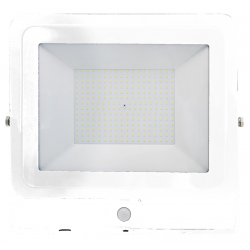 PROJECTEUR LED EXTRA PLAT BLANC AVEC DETECTEUR 200W 16000LM