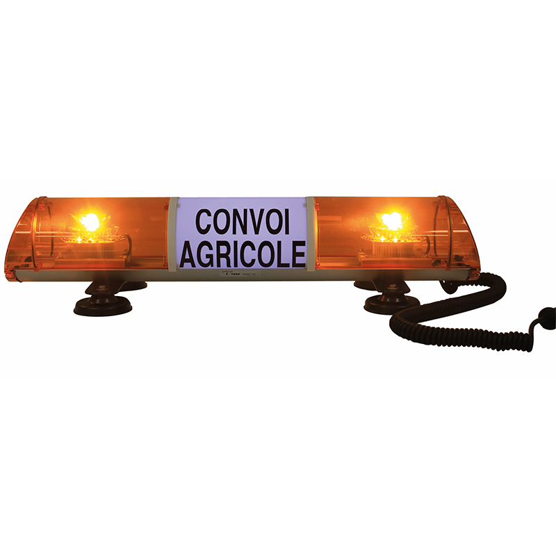 RAMPE DE SIGNALISATION LED CONVOI AGRICOLE/EXCEPTIONNEL MAGNETIQUE 12/24v