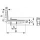 RACCORD PASSE CLOISON COUDE ½''M D.15-17