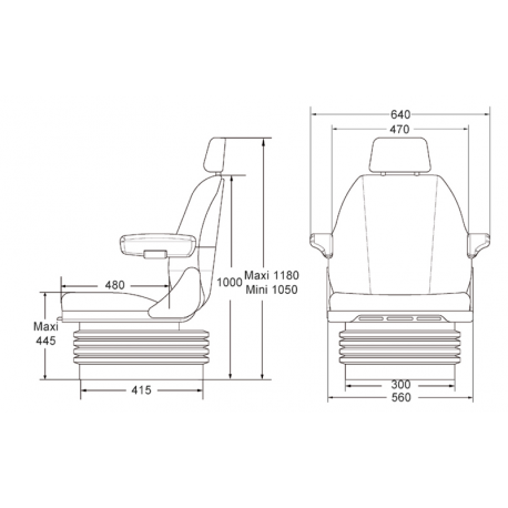 SIEGE D8575A TISSU 12V