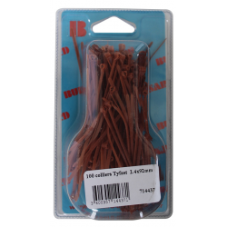 100 COLLIERS 2.4X92MM MARRON