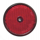 CATADIOPTRE ROND ADHESIF ROUGE + TROU DE FIXATION