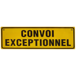 PANNEAU CONVOI EXCEPTIONNEL EN ALU CLASSE 2