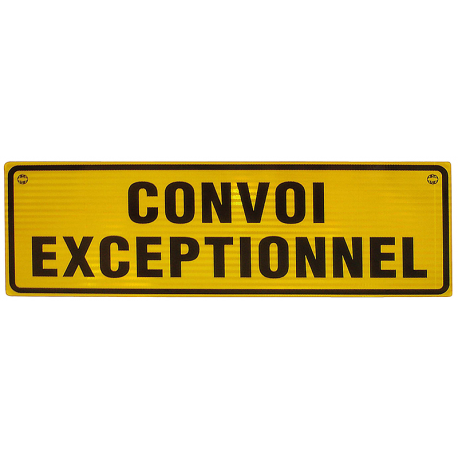 PANNEAU CONVOI EXCEPTIONNEL EN ALU CLASSE 2
