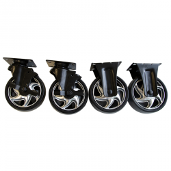 SET DE 4 ROUES POUR SERVANTE 6 TIROIRS TOLSEN