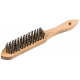 BROSSE A MAIN EN BOIS POUR ACIER