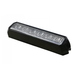 FEU FLASH 6 LED PLAT ORANGE 12/24V