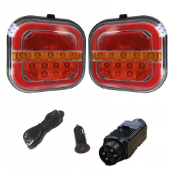 KIT SIGNALISATION LIBERKIT ARRIERE LED SANS FIL MAGNETIQUE 12/24V