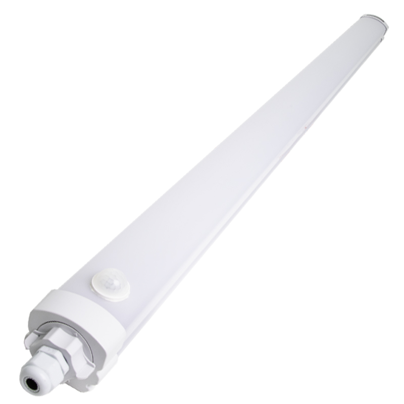 Réglette LED étanche CCT connectable avec détecteur de mouvement - 150cm -  56W - IP65