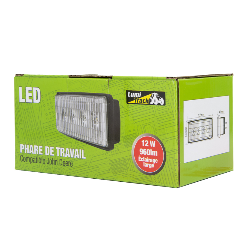 Phare de travail 16x LED TruckLED L0154 carrée avec interrupteur -  UNITRAILER