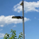 LAMPADAIRE SOLAIRE LED 3000LM AVEC DETECTEUR
