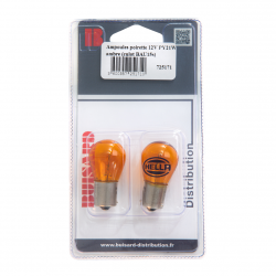 2 AMPOULES POIRETTES PY 12V 21W ORANGE