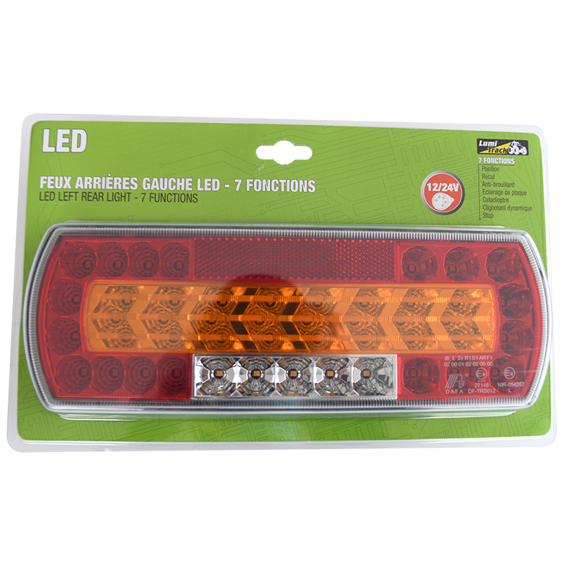 FEU ARRIERE D/G 3 FONCTIONS 12/24V LED