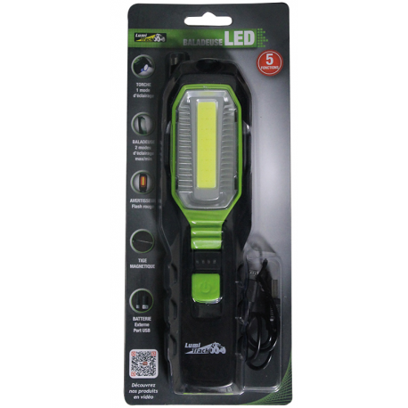 BALADEUSE LED RECHARGEABLE 280LM