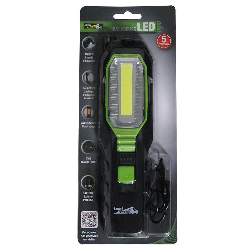 BALADEUSE LED RECHARGEABLE 280LM