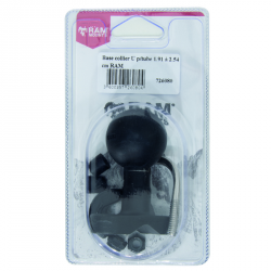 BRAS POUR TUBE ROND + ROTULE DIA. 1.5" RAM