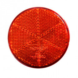 CATADIOPTRE ROND ROUGE FIXATION PAR VIS