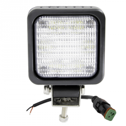 PHARE DE TRAVAIL CARRE 6 LED 3600LM + PRISE DEUTSCH + FAISCEAU